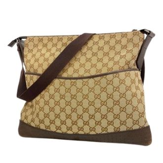 Gucci Pre-owned Cross Body Bags, female, Brown, Size: ONE SIZE Pre-owned Vintage Shoulder Bag