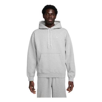 Nike Solo Swoosh Fleece Pullover Hoodie - Heren - Sport - Grijs - Maat: XL Fleece