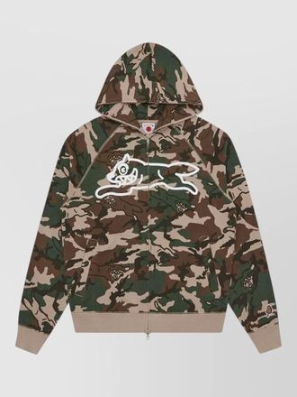 Icecream logo hoodie camouflage pattern graphic print