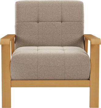 Sit&more Sessel »Billund« Armlehnen aus eichefarbigem Buchenholz, verschiedene Bezüge und Farben