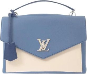 Louis Vuitton Pre-owned My Lock Me - Dames - Vintage Handtas - Blauw - ONE Size - Leer - Vintage