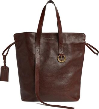 Dsquared2 Borsa tote in pelle - Marrone