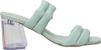 Offline Shoes Womens Jolene Clear Heel Sandal In Mint