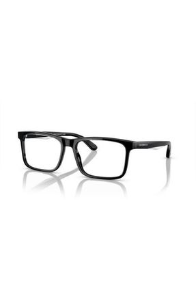 Emporio Armani 56mm Rectangle optical glasses in Black at Nordstrom