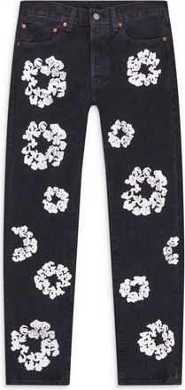 Denim Tears x Levis Black Cotton Wreath Jeans