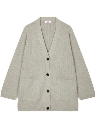 TOMBOY V-neck oversize cardigan - Grey