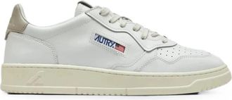 Autry Medalist Lage Sneakers - Heren - Sneakers - Wit - 44 EU - Katoen - Schoenen