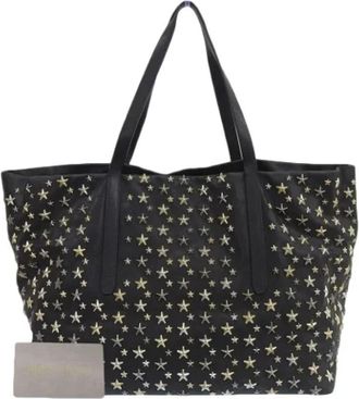 Jimmy Choo London Tweedehands leren handtassen - Dames - Vintage Shopper - Zwart - ONE Size - Leer - Vintage