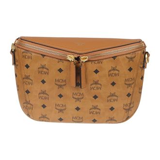 MCM Cross Body Bags, female, Brown, Size: ONE SIZE Diamant 3D Small Belt Bag