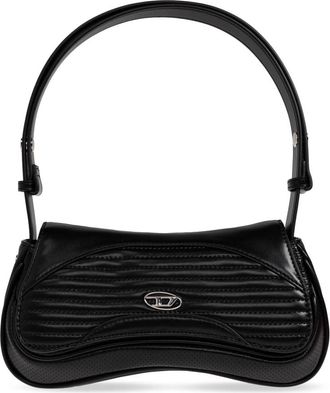 Diesel Play Clutch - Dames - Schoudertassen - Zwart - ONE Size - Leer - Tassen