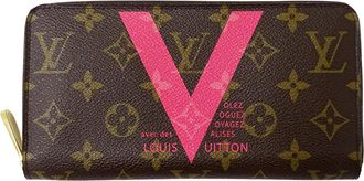 Louis Vuitton Brown Grenade Monogram Pink Monogram Long Wallet (Bi-Fold) (Pre-Owned)