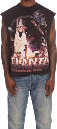 Billionaire Boys Club New Atlantis Sleeveless Graphic T-Shirt in Black at Nordstrom, Size Xx-Large