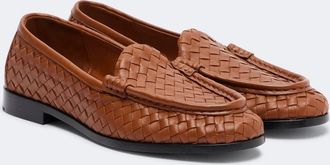 Bottega Veneta Mocasines Silenzio de piel Intrecciato