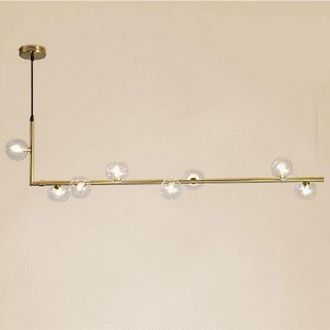 Trade Shop Trade Shop - Copy Of Lampadario A Sospensione Argento Con 2 Sfere In Vetro Bianco Attacco G9 E27 33498