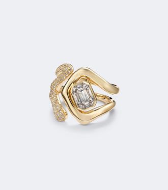 Shay Jewelry Zar 18kt gold ring with diamonds