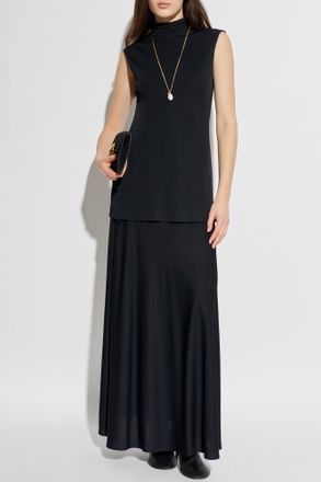 Jil Sander Dress With A Turtleneck, Womens, Black