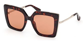 Max Mara MM0051 DESIGN4 52E Womens Sunglasses Tortoiseshell Size 52