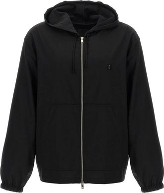 Givenchy Wool Hoodie - Heren - Vesten met rits - Zwart - M - Hoodies & sweatvesten