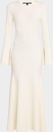 Toccin Francesca Flare Sleeve Maxi Dress