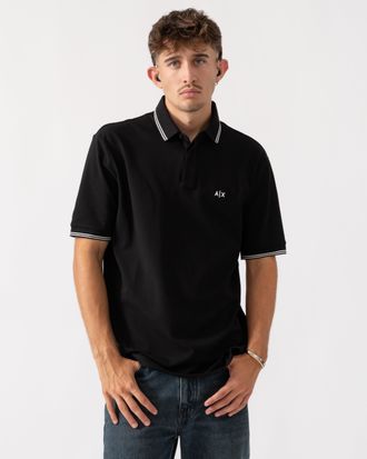 A|X Armani Exchange UC001 Poloshirt Poloshirt in Zwart