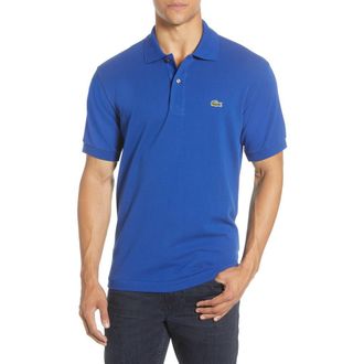 Lacoste Regular Fit Piqu&eacute; Polo in Captain at Nordstrom Rack, Size 4(M)