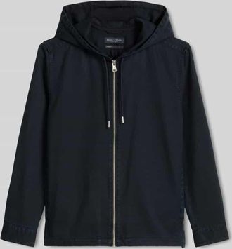 Marc O'Polo Regular Fit Hemdjacke mit Kapuze in Marine, Gr&ouml;&szlig;e XXXL