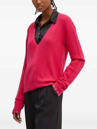 Patrizia Pepe V-neck sweater - Pink
