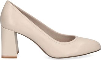 Caprice Elegante Beige Zakelijke Pumps - Dames - Pumps - Beige - 38 1/2 EU - Leer - Schoenen