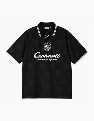 Carhartt Work in Progress Mens Carhartt WIP Terrace Football Heart Train T-Shirt Jacquard/Black - Size: 40