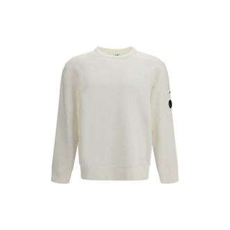 C.P. Company White Cotton Mens Sweatshirt
