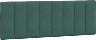 vidaXL Cabecero De Cama Acolchado Terciopelo Verde Oscuro 140 Cm Vidaxl