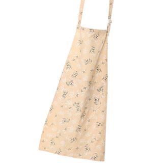 OEM Delantal Con Tirantes Ajustables Y Estampado Floral De Espigas De Trigo - Amarillo