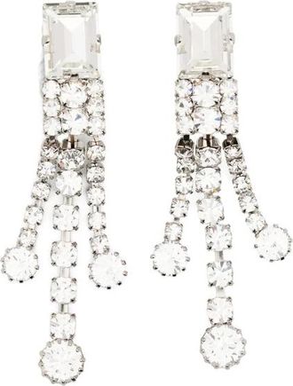 Alessandra Rich Oorbellen met Franjes - Dames - Oorbellen - Wit - ONE Size - Accessoires