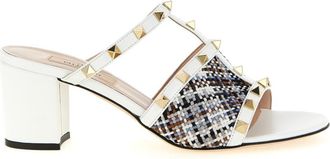 Valentino Garavani White Rockstud Heels