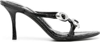 Alexander Wang Dome 85 Water Snake Slide Sandals, Brand Size 39 ( US Size 9 )