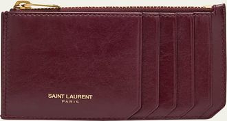 Saint Laurent Fragments Card Case in Leather