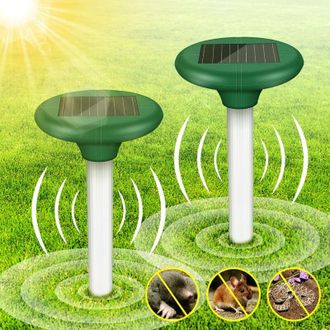 OEM Repelente De Topos Solar, Dispositivo Ultras&oacute;nico Impermeable Para Jardines, Control De Plagas Y Protecci&oacute;n De Plantas - Crezuo