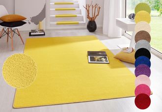 Hanse Home Teppich »Fancy« rechteckig 7 mm Höhe Kurzflor, Läufer, uni, gekettelt, Wohnzimmer, Schlafzimmer, Esszimmer
