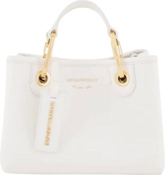 Emporio Armani Tote Bags, female, White, Size: ONE SIZE My EA Shopping Bag