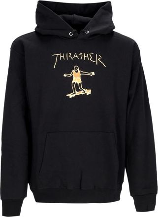 Thrasher Zwart/bruine hoodie lange mouw sweatshirt - Heren - Hoodies - Zwart - L - Hoodies & sweatvesten