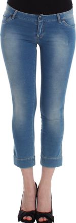 Ermanno Scervino Beachwear Jeans Capri Pants Womens Cropped