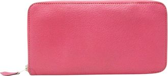 Hermès Azap Pink Leather Wallet (Pre-Owned)