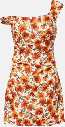 Sir. Jara floral linen minidress