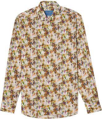 Robert Talbott Reynolds Vineyard Print Poplin Shirt