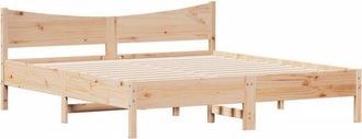 vidaXL Vidaxl - Estructura De Cama Sin Colch&oacute;n Madera Maciza De Pino 180x200 Cm