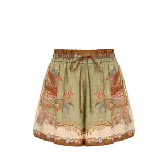 Zimmermann Indra Floral-print Shorts