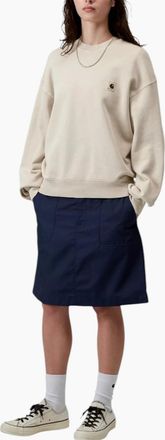 Carhartt Work in Progress Womens Carhartt Womens Sweatshirt WIP nelson Jumper - Cream - Size: 18/16