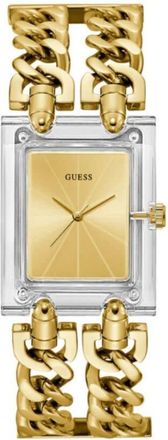 Guess Mod Heavy Metal Quartz Gold Dial Ladies Watch GW0669L1
