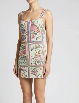 Oceanus Womens Talia Hand Beaded Multi-Coloured Crystal Party Dress - Purple - Size: 14