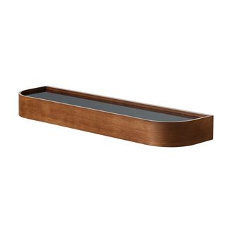 Audo Epoch Wandregal, L 79 cm, Eiche dunkel gebeizt / schwarz